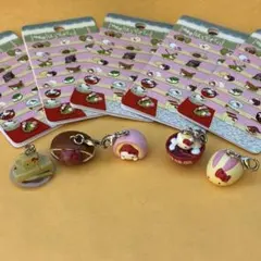 ★激レア★甘味処 ファスナーマスコット 根付★はろうきてぃ 5個セット★キティ