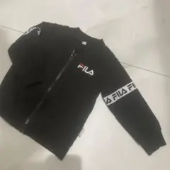 FILA ジップアップパーカー ブラック 90