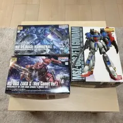 HG ブグ & シャア専用ザク & MG Zガンダム コーティングver
