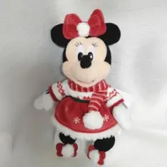 ディズニー　クリスマス　2024 ミニー　ぬいぐるみバッジ　ぬいば