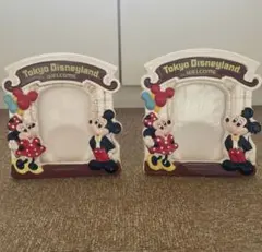 東京ディズニーランド ミッキー＆ミニーフォトフレーム2個セット