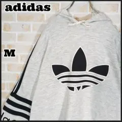 アディダスオリジナル スウェット パーカー ビッグロゴ デサント製