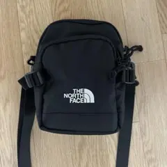 新品タグ付 ノースフェイス 刺繍ロゴ スクエア ショルダーバッグ 黒 