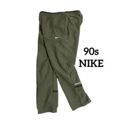 90s 黒タグ NIKE ストリートパンツ archive 刺繍ロゴ y2k