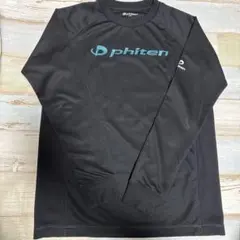 phiten 長袖Tシャツ 150 黒　ファイテン　記名あり　匿名発送のサムネイル