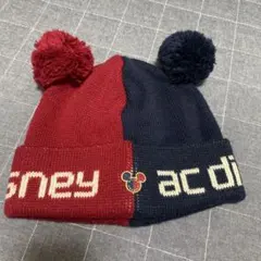ミズノ　ディズニー　ミッキー耳付き　ニット帽