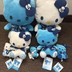 ハローキティ グアム サイパン 限定 ぬいぐるみ ピンク 青 2体セット