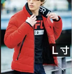 アイズフロンティア9750ファイバーダウン防寒ジャケットＬ寸バークレッド