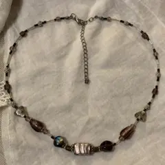 ガラスビーズ　ネックレス　ヴィンテージ