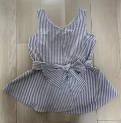 リップサービスノースリーブシャツ　ペプラム型