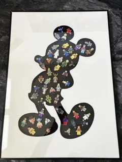 ミッキーアート　レゴミニフィグ　1点物　額　レゴアート