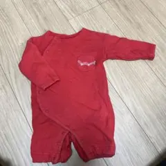 EDWIN ベビー カバーオール ロンパース 赤