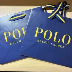 Polo Ralph Lauren ショップ袋 ネイビー 2枚セット
