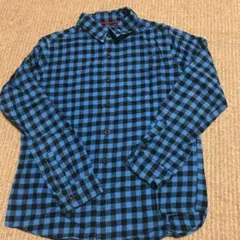 ユニクロ　チェックフランネルシャツ150