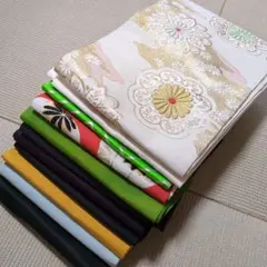 5901 名古屋帯まとめ売り11本！リメイク•お稽古用など☆のサムネイル