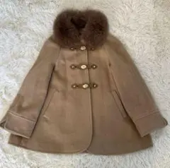 【値下げ】アプワイザーリッシェ　2way リアルファー付 コート ベージュ