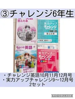 ③進研ゼミ小学講座　2025年度　チャレンジ6年生　英語　実力アップ　2セット