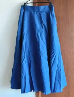 UNIQLO フレアスカート M 青