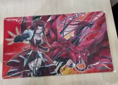 遊戯王 十六夜アキ ブラックローズドラゴン 公式プレイマット 2011 中古 遊戯王 十六夜アキ ブラックローズドラゴン 公式プレイマット 2011