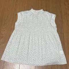ナノユニバース　花柄ノースリーブブラウス　サイズ36