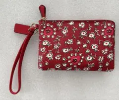 ✨新品未使用✨COACH コーチ リストレット ポーチ 花柄 正規品F65188