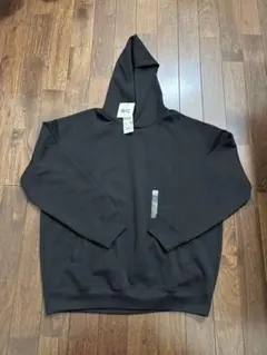 ユニクロC スウェットオーバーサイズプルパーカ ブラック XL