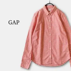 極美品✨ギャップGAPギンガムチェックボタンダウンシャツきれい色　大人かわいい春のサムネイル