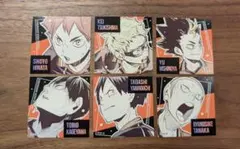 ハイキュー!! スクエアステッカー 日向 影山 月島 山口 田中 西谷 烏野