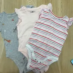 ベビー ロンパース 3枚セット ノースリーブ 半袖　70のサムネイル