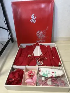 七五三 3歳 女の子 被布セット フルセット 赤