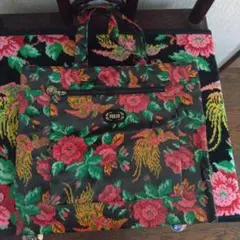 ★フェイラー パラディス 鳳凰柄 ビニール製トートバッグ