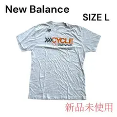 【美品】New Balance ニューバランス Tシャツ Lメンズ ホワイト
