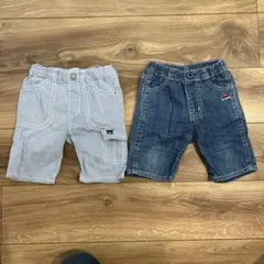 DOUBLE.B ミキハウス　ハーフパンツ 90cm 2点セット