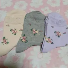 ３足組♪お手頃ソックス　綿混(22～24)