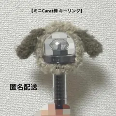 20《犬》 キーリング ペンライトカバー　編み物　SEVENTEEN　もふもふ