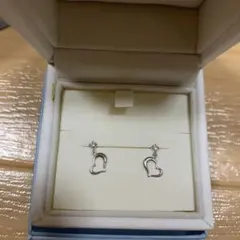 canal 4°C ハート型ピアス K10