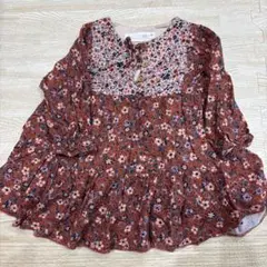 【値下げ】ZARA BABY 花柄ワンピース 9-12ヶ月　80cm