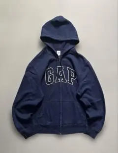 最終値下げGAP ブラック ジップパーカー　drip y2k GAP（ギャップ） パーカー Gapロゴ ジップパーカー(ユニセックス