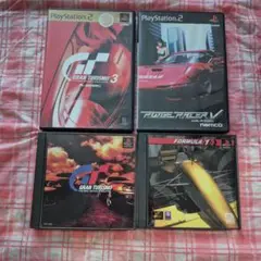 PS1 PS2 グランツーリスモ 1 3 リッジレーサーV フォーミュラ1 4本