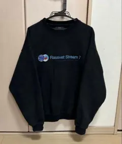 希少　Rassvet Stream 7 スウェットM 黒