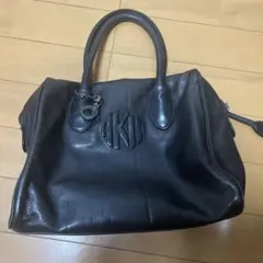 ANNE KLEIN II 黒レザーハンドバッグ　y2kのサムネイル
