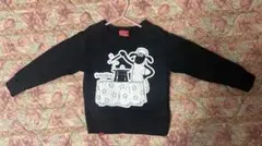 オジコOJICO ひつじのショーン　黒　トレーナー　6A 110