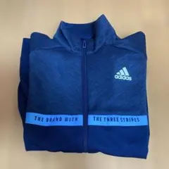adidas ネイビー ジップアップジャケット