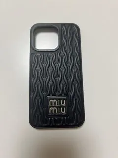 miu miu iPhone 13 Pro ケース ブラック