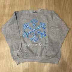 古着 メキシコ製 雪の結晶 スウェット トレーナー 90s