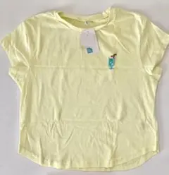 新品タグ付き クリームソーダ 刺繍 半袖Tシャツ イエロー　130cmのサムネイル