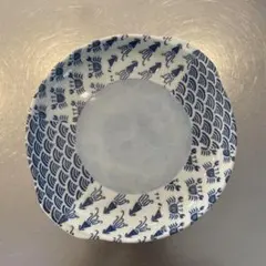 未使用　波模様の中皿5枚セット