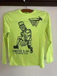 MONSTER SLAM 長袖Tシャツ 蛍光イエロー