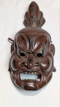 双芸社　木製乾漆　お面 波羅門 伎楽面　魔除　仏教美術(836) 双芸社 木製乾漆 お面 波羅門 伎楽面 魔除 仏教美術(836) - メルカリ