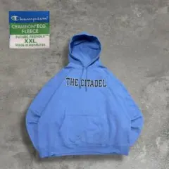 00s チャンピオン カレッジロゴ パーカー ブルー XXL THE CITAD